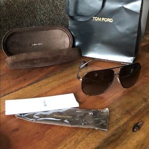 Tom Ford TF 49k 60-11 140 Matte Brown Aviators